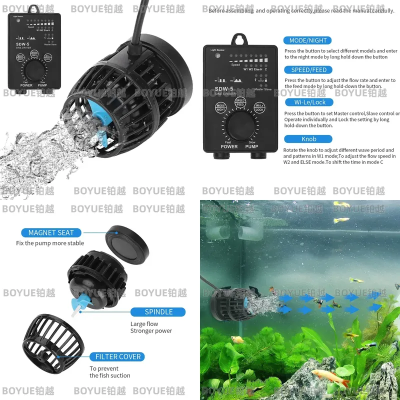 Powerhead Wave Maker - WiFi 수족관 웨이브 메이커 무소음 순환