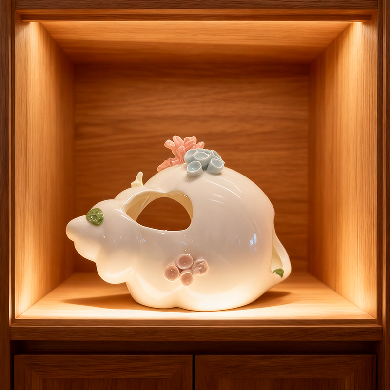 Marine Aquarium Home - 세라믹 해양 장식품, 주류 진열장 홈