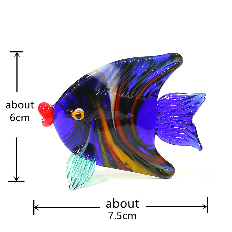 무라노 유리 바다 물고기 미니 피규어 다채롭고 귀여운  - Marine Aquarium Home 리뷰 및 가격