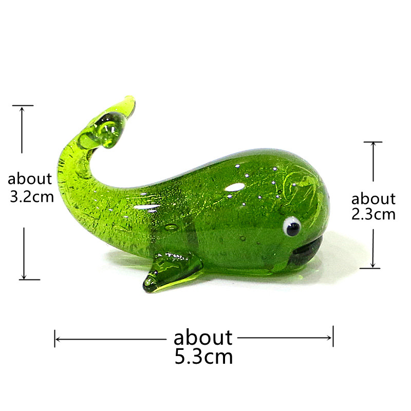 Murano 유리 고래 소형 입상 실버 호일 공예 귀여 - Marine Aquarium Home 리뷰 및 가격