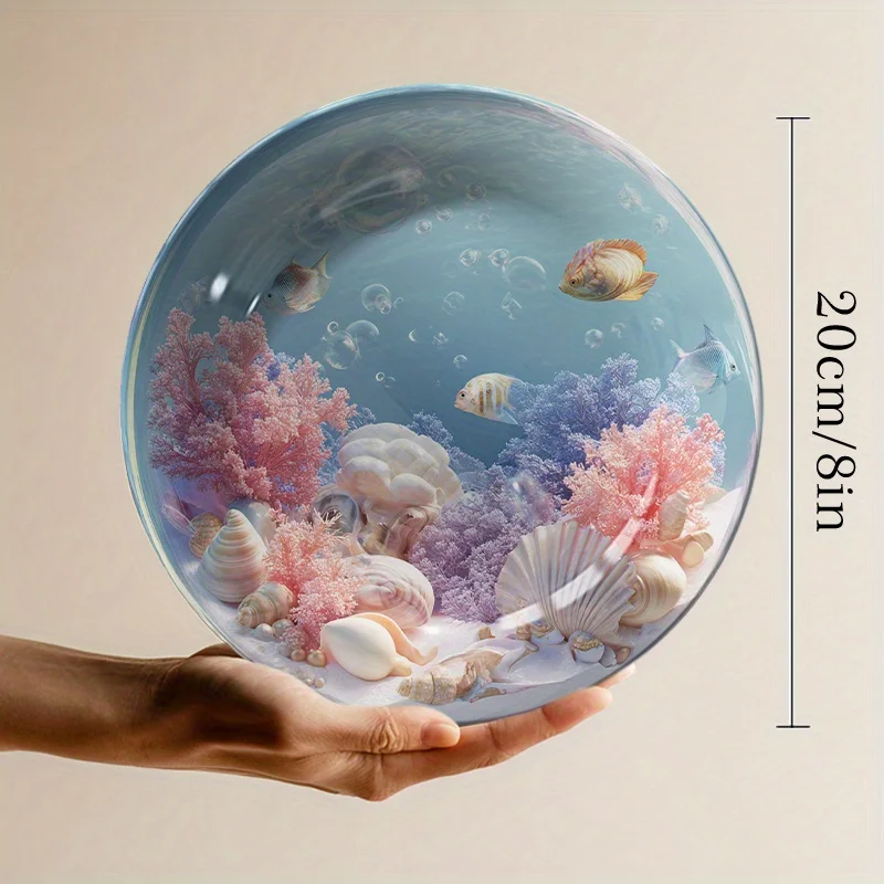 세라믹 바다 테마 수족관 접시 및 벽 장식 - 조개와  - Marine Aquarium Home 리뷰 및 가격