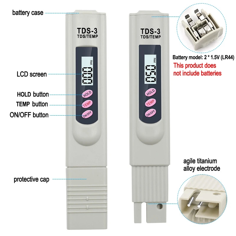 1/3개 휴대용 LCD 디지털 TDS 수질 테스터 수질 - Marine Aquarium Equipment 리뷰 및 가격