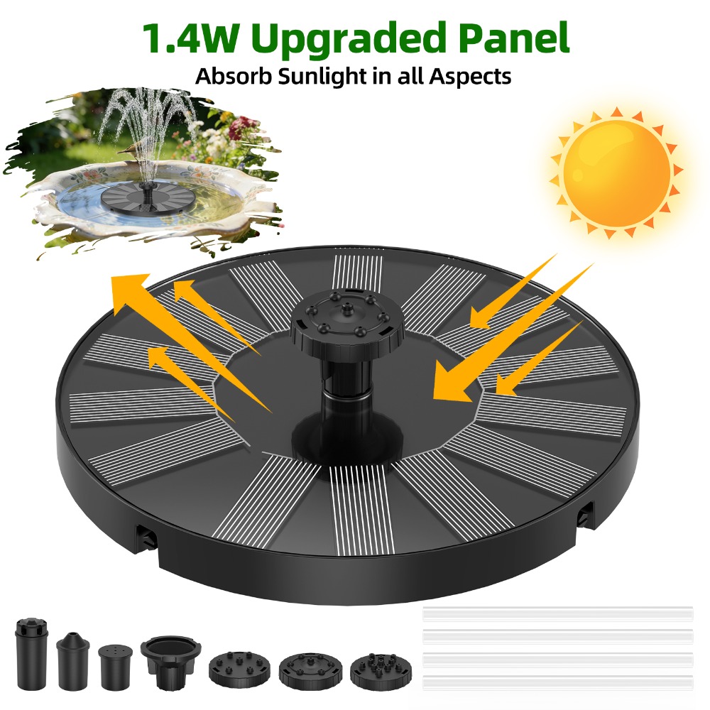 새로운 1.4W 태양광 분수, 안정적이고 내구성 있는  - Marine Aquarium Equipment 리뷰 및 가격