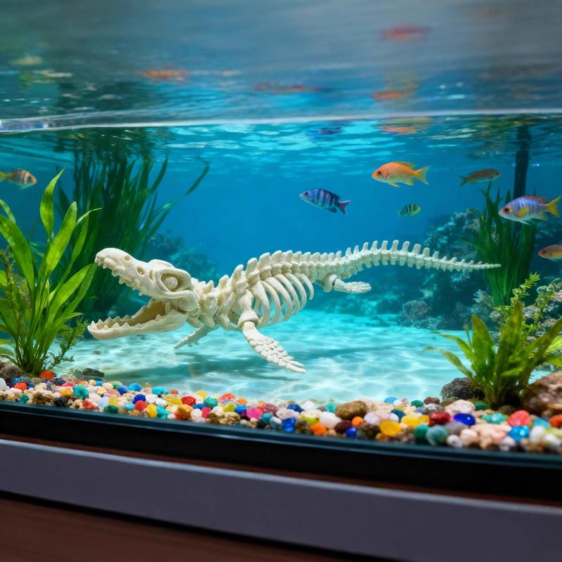 새로운【공룡 해골 모형 어항 조경 장식 해양 파충류 전 - Marine Aquarium Home 리뷰 및 가격