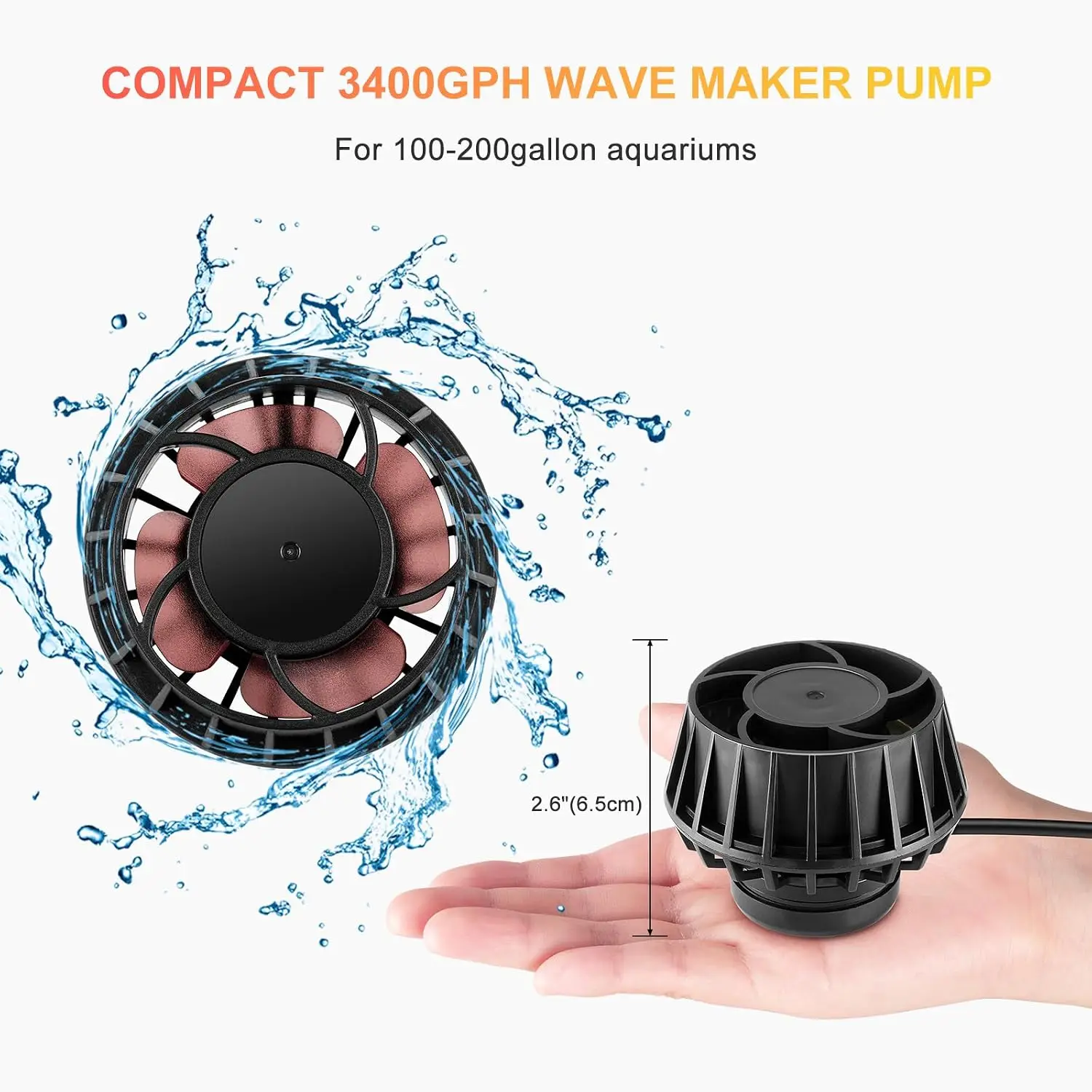 3400GPH 수족관 웨이브 메이커 DC24V 파워 헤 - Powerhead Wave Maker 리뷰 및 가격