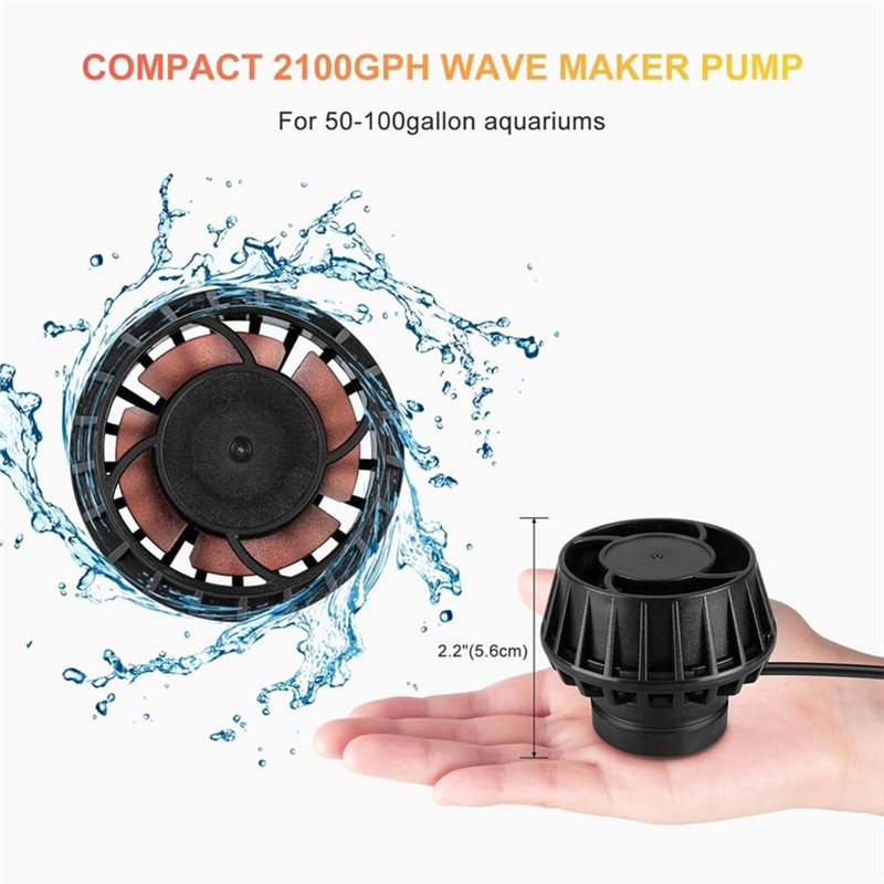 컨트롤러가 포함된 ABRU-웨이브 메이커 2100GPH - Powerhead Wave Maker 리뷰 및 가격